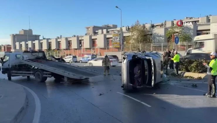 Başakşehir’de Kaza: Takla Atan Araçta Sürücü Yaralandı